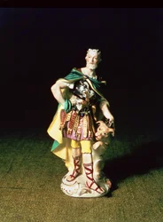 Figura de Meissen de Julio César de la serie 